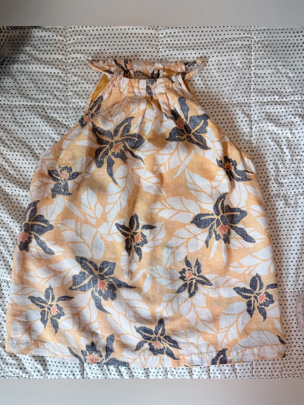 Tommy Bahama Reversible Linen Floral Halter Top | Size M